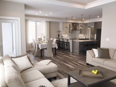 Open concept in home build in modern farmhouse style. Exceptional finishes and smart floor plan.
