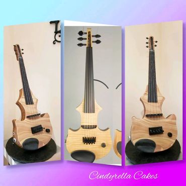 music violin cake created by West-Atlanta based bakery Cindyrella Cakes.