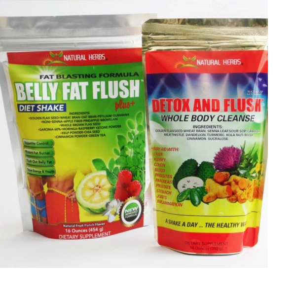 Belly Fat Flush & Detox and Flush Combo Whole Body Cleanse, Burn