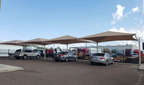 shade structures for parking lot