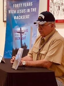 We do book signings and I was explaining the book to attendees.