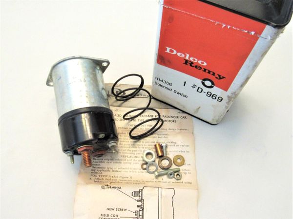 NOS 1964-75 CHEVY PONTIAC OLDS Z28 GTO 442 SS DELCO STARTER SOLENOID GM 1114356