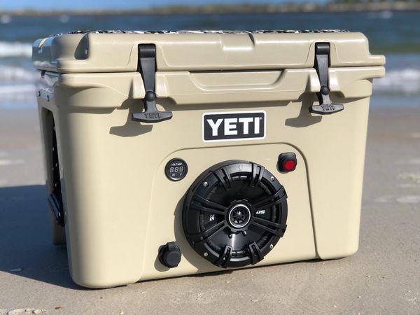 Another Yeti speaker cooler finished up. Enough battery to play all we, yeti