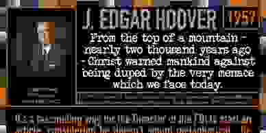 J. Edgar Hoover quote with a huge warning for us today.  401 Quote Cards by Genpopmedia.com.