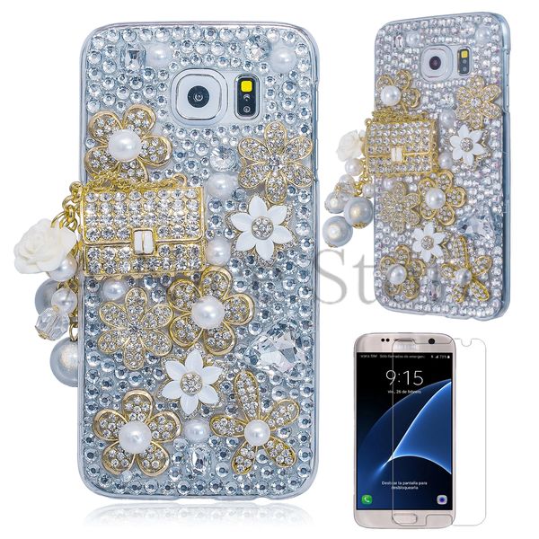 Samsung Galaxy S7 Edge Handmade Luxury 3D Diamond Bag Protective Case