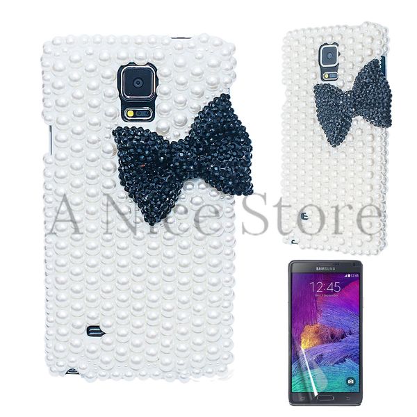 Galaxy Note 4 Luxury 3D New Bling Handmade Pearl Bowknot Case