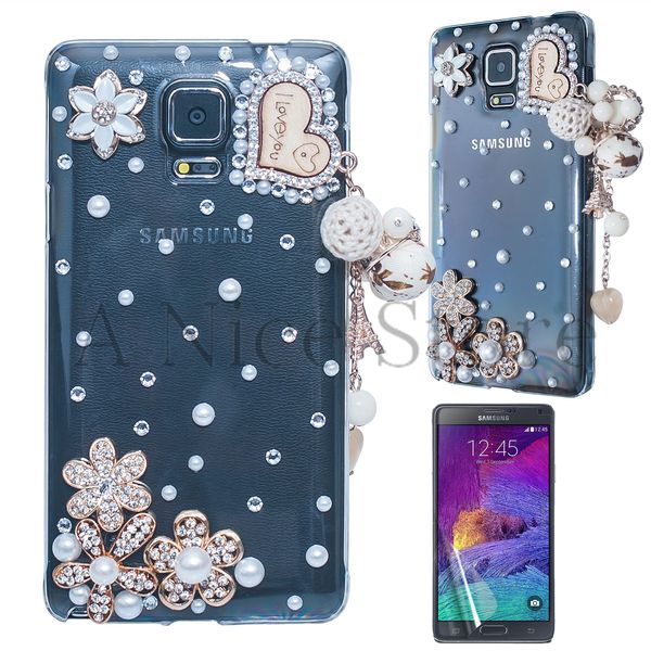 Samsung Galaxy Note 4 Luxury 3D New Bling Handmade I Love You With Heart Case