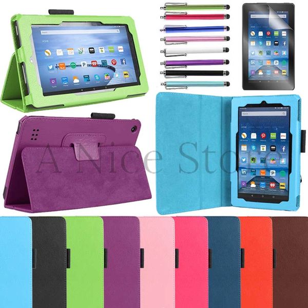 Amazon Fire 7 2015 5th Generation Leather Case with Stand