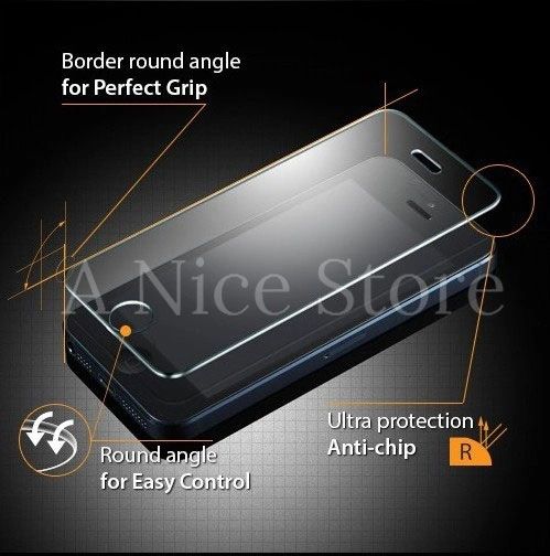 iPhone 5/5S/5C Ultra-Thin Quality Premium Tempered Glass Screen Protector Film