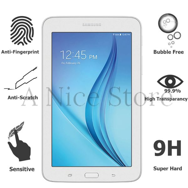 Samsung Galaxy Tab 3 Lite 7.0 Tempered Glass Screen Protector, Bubble Free Scratch-Resistant