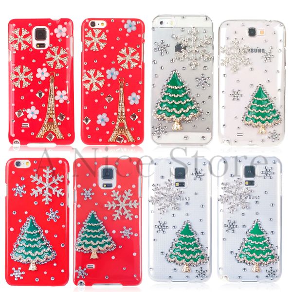3D Snowflake Christmas Collection handmade Bling Case for iPhone and Galaxy