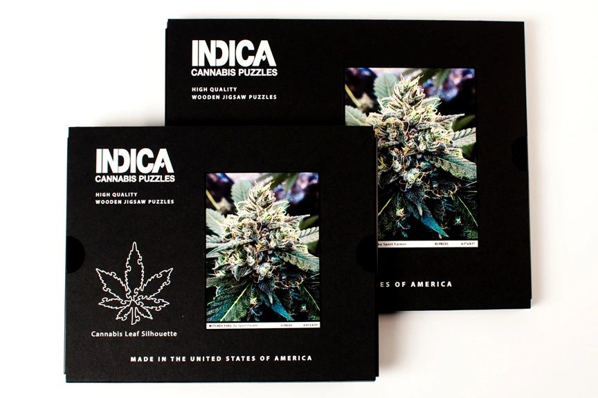 Indica Cannabis Wooden Jigsaw Puzzles