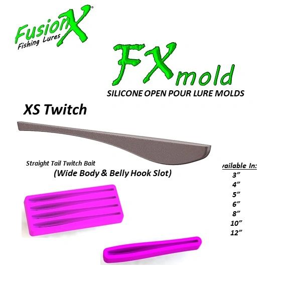 FX Mold - XSTwitch Straight Tail Jerk Bait (3