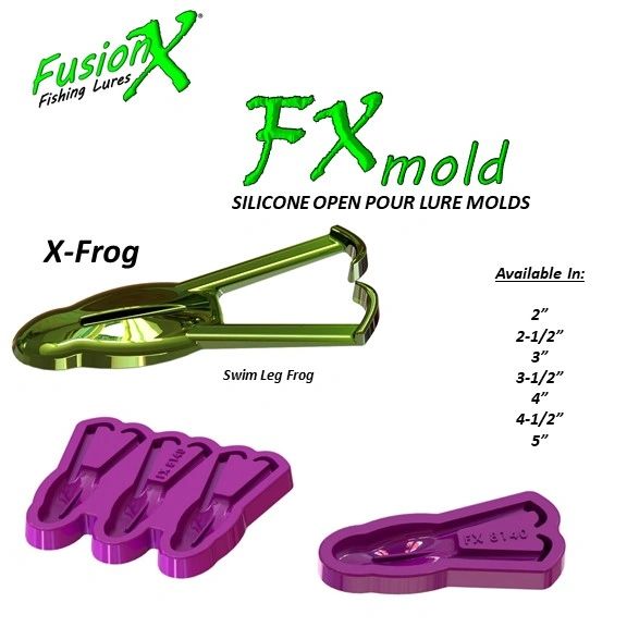 FX Mold - XFrog Kicking Leg Frog ( 2, 2-1/2, 3, 3-1/2, 4, 5
