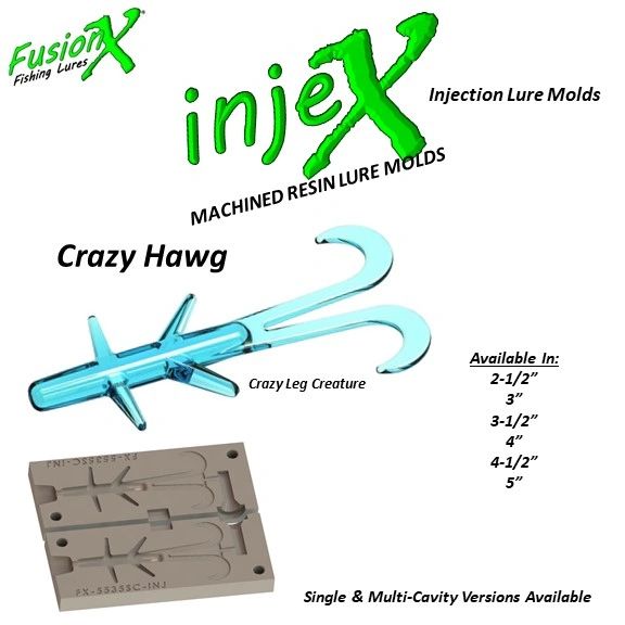Moule en Plastique Souple pour Fabrication de leurres d'injection