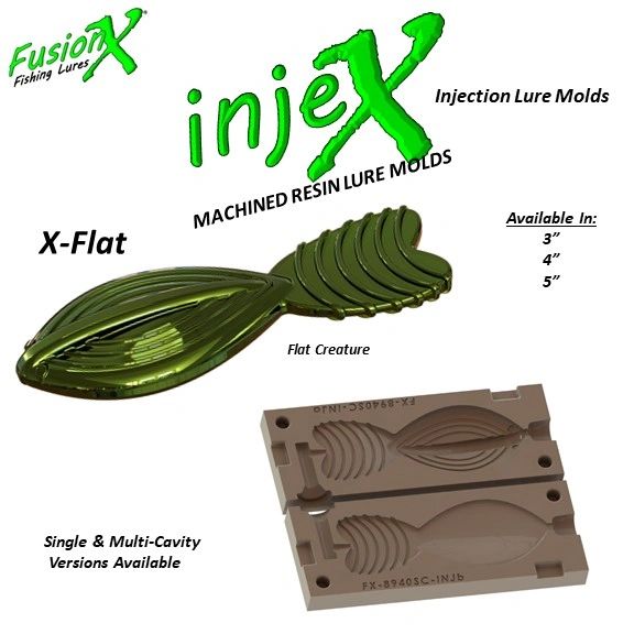 InjeX Injection Mold - XFlat Creature Lure (2, 3, 4, 5) 8920