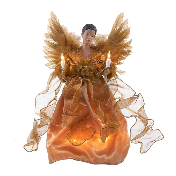 13" Gold Lighted Angel