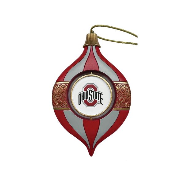 Ohio State Spinning Bulb Ornament