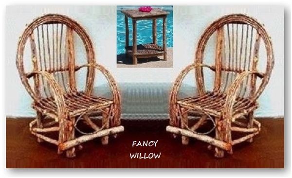 Big Sur Country Home Décor: Christmas Day Sale, Frontier Cabin Set, 3 Pieces - Handcrafted Pool and Patio Furniture