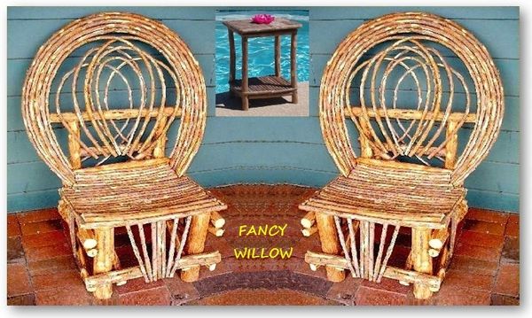 Pebble Beach Home Décor: BellaFlor Playa Poolside Set, 3 Pieces - Handcrafted Pool and Patio Furniture