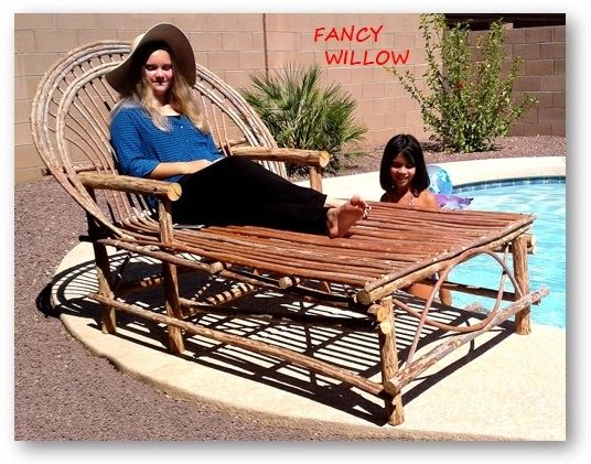 Sun Valley Country Home Décor: Tahoe Chula Chaise Longue - Handcrafted Pool and Patio Furniture