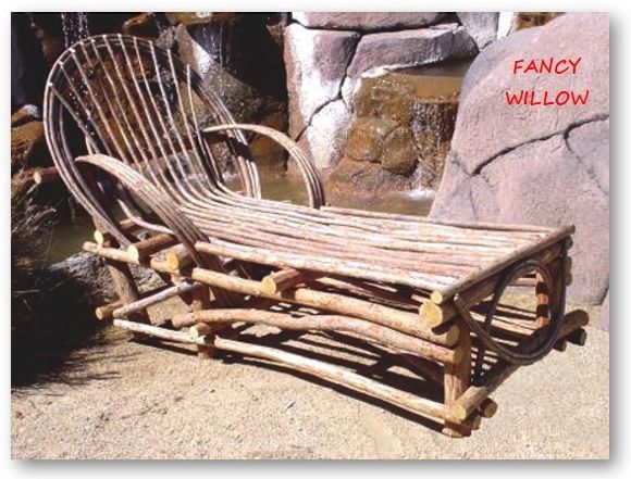 Rustic chaise lounge chair hot sale