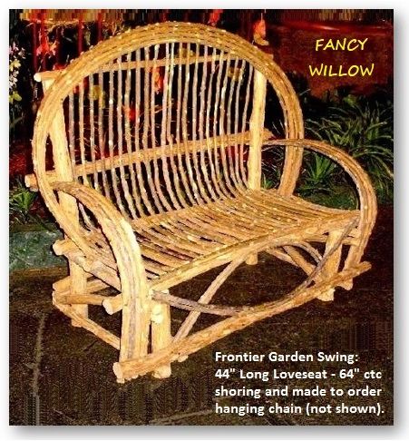 Westgate Country Home Décor: Frontier Porch Swing - Handcrafted Pool and Patio Furniture