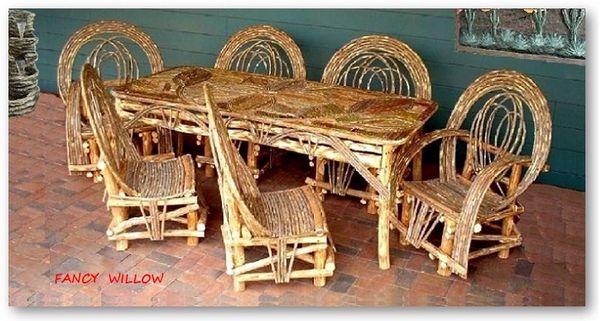 Stonebriar Country Home Décor: BellaFlor Great Room Dining, 7 Pieces - Handcrafted Pool and Patio Furniture