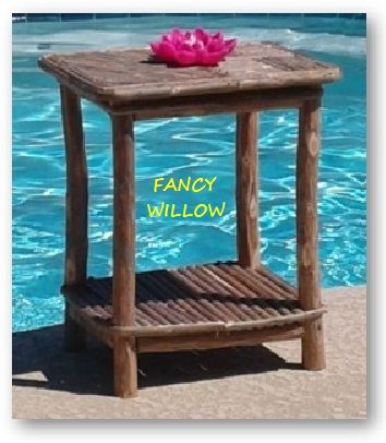 High Pointe Country Home Décor: Nevada Poolside End Table - Handcrafted Pool and Patio Furniture