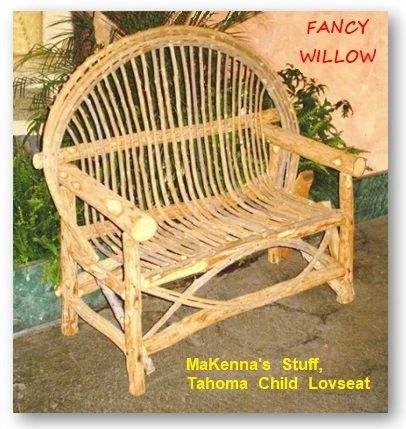 Eloise's Resort Children Furniture: MaKenna's Stuff, Child Loveseat - Handcrafted Pool and Patio Furniture