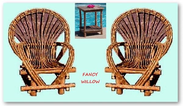 Pebble Beach Home Décor: Reno Cabin Set, 3 Pieces - Handcrafted Pool and Patio Furniture