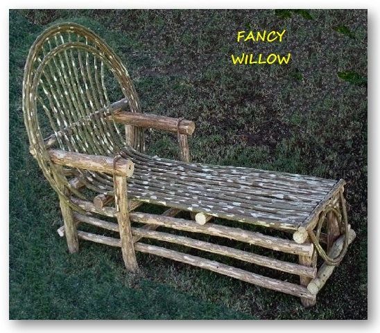 Sun Valley Country Home Décor: Tahoe Log Cabin Chaise Lounge - Handcrafted Pool and Patio Furniture