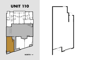 Floorplan for unit 110