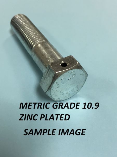 030 Drilled Head Grade 10.9 Metric Hex Bolt, M8-1.25 X 30MM, 10