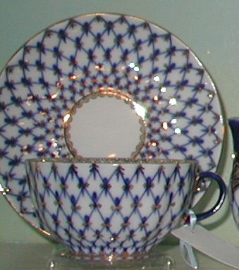 Cobalt Net Cup and Saucer