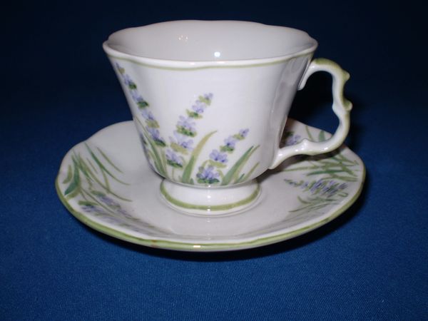 Lavender cup and saucer