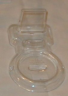 1 cup clear plastic holder