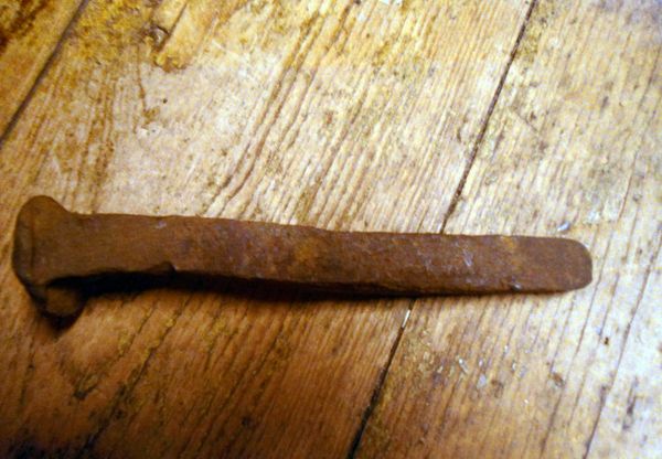 Old Rusty Railroad Spike