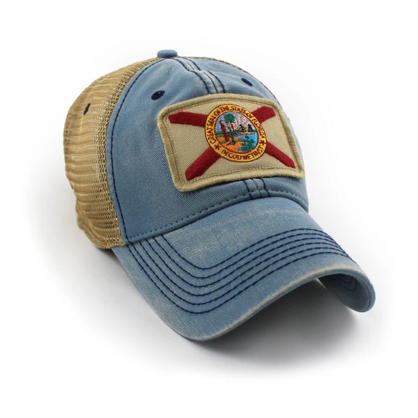 Florida State Flag Hat, Americana Blue S.L. Revival Co Americana