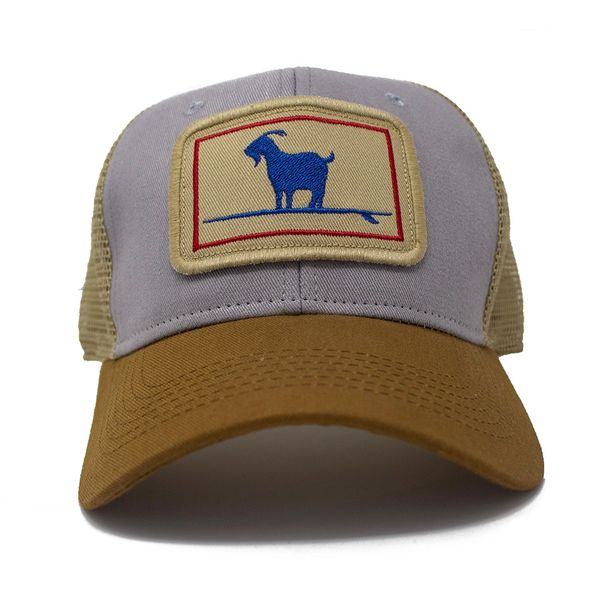 Surfing Goat Structured Trucker Hat, Steel and Earth | S.L. Revival Co ...