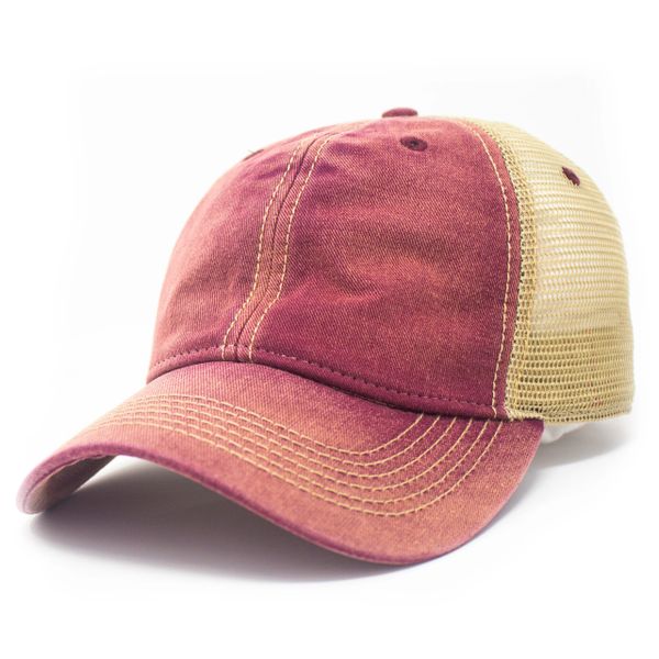 Blank Trucker Hta, SaltWash, Brick Red S.L. Revival Co Americana