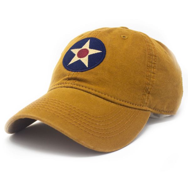 U S Army Air Corps Insignia Ballcap British Khaki S L Revival Co 