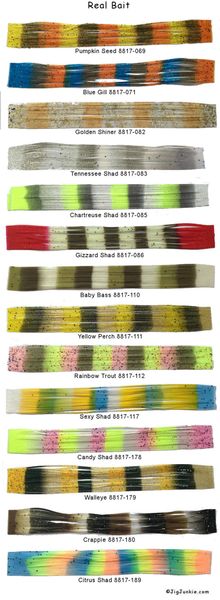 Silicone Skirt Tabs-Real Bait (8817 series)