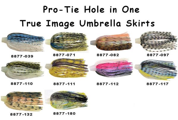 Baits Lures 88 Strands 64mm Silicone Skirts Elastic Hole Umbrella