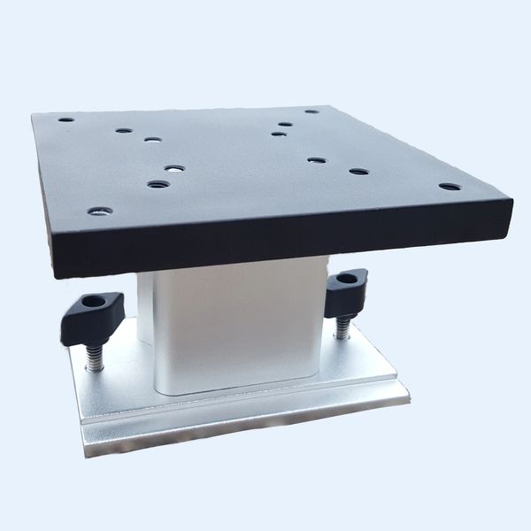 Perfect Fit Non-Swivel Pedestal Mount 5x5 for Cannon Riggers, with Track Base