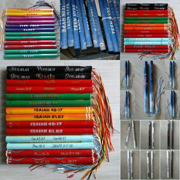 For a love gift of $20.00 you will receive plain colored pair of Praise Sticks. 

