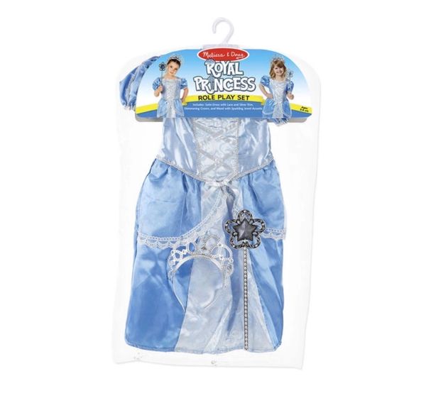 Royal Blue Princess Dress-Up Play Outfit