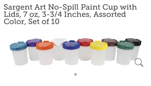 No-Spill Paint Cups, 10-Set