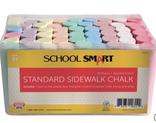 Assorted Color Sidewalk Chalk | 50 Pcs