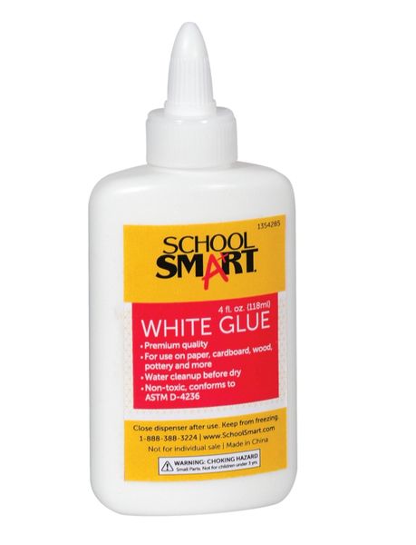 4 oz Washable White Glue - Squeeze Bottle